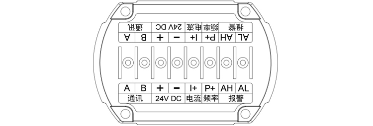 进口法兰式涡轮流量计接线图