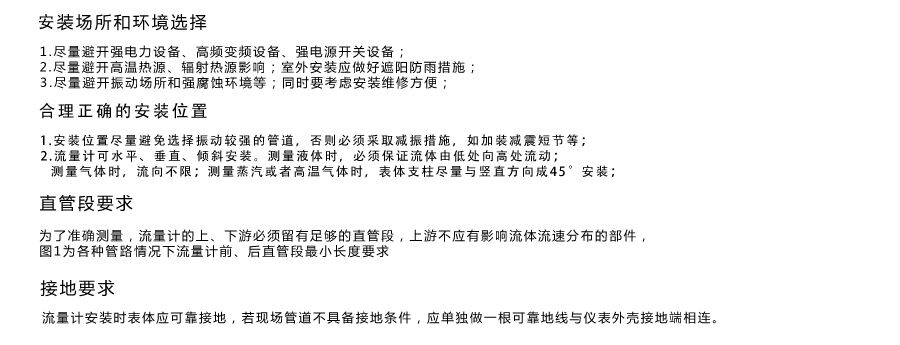 进口插入式涡街流量计(图1) 进口插入式涡街流量计安装要求