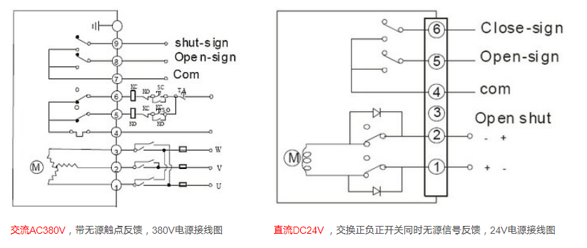 进口电动调节阀接线图